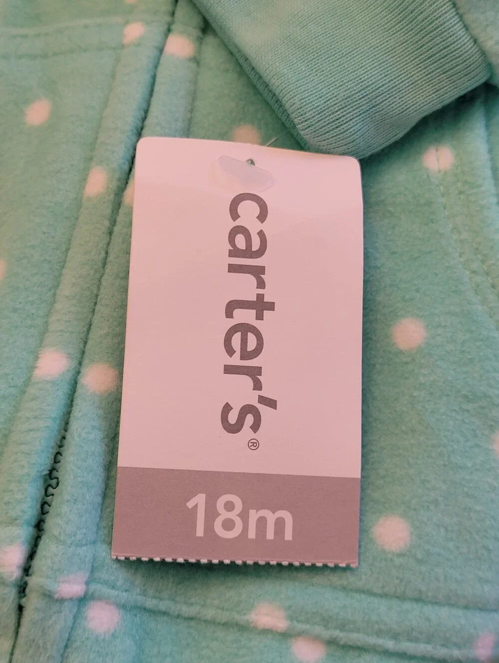 NWT Carter's Zip Up Footless Sleeper